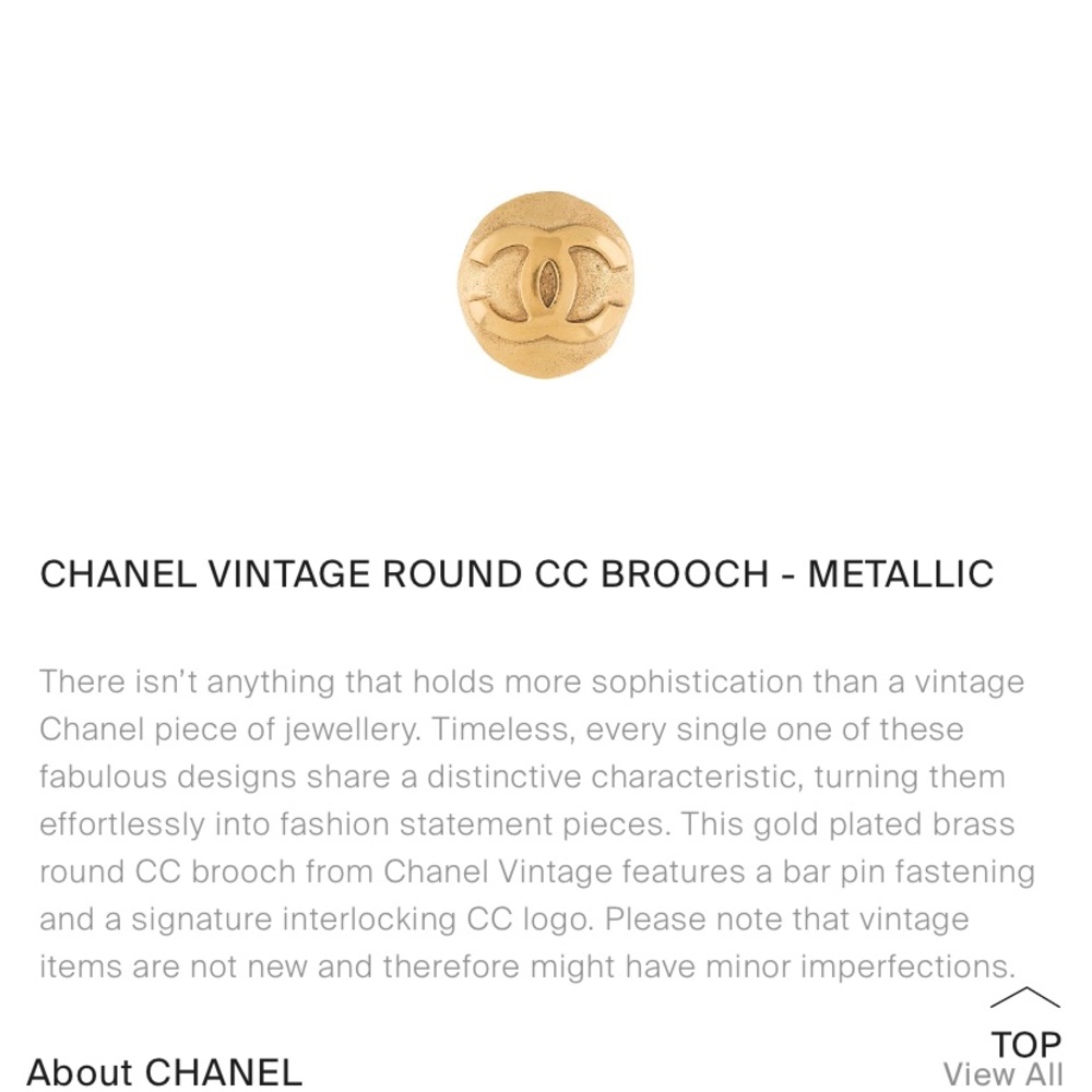 Chanel vintage round brooch 🌟rare🌟 - Picture 10 of 11